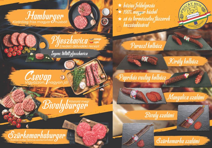Butchery products from Mórahalom, from 100% Hungarian meat